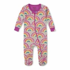 Hatley Grey Rainbow Dreams Organic Cotton Footed Coverall