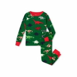 Hatley Green Festive Dinos Organic Cotton Pyjama Set