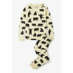 Hatley Cream Bears On Natural Kids Pyjamas Set