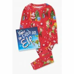Hatley Long Sleeve How To Catch An Elf Pajama Set