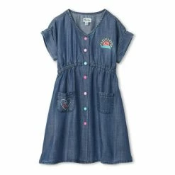 Hatley Blue Positivity Tencel Button Down Dress -Hatley Shop unnamed file 155