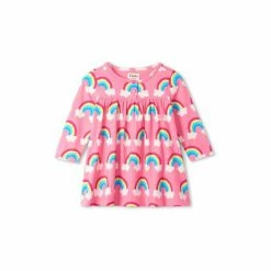 Hatley Baby Pink Joyful Rainbows Dress -Hatley Shop unnamed file 158