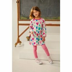 Hatley Grey Lovey Hearts Drop Waist Dress