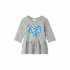 Hatley Baby Grey Cheerful Heart Dress