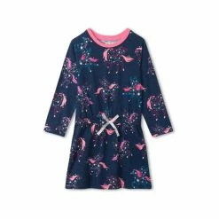 Hatley Blue Pegasus Constellations Drop Waist Dress