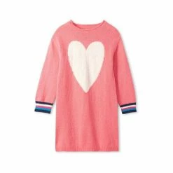 Hatley Pink Heart Boucle Sweater Dress -Hatley Shop unnamed file 193