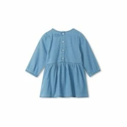 Hatley Blue Rainbow Butterfly Denim Baby Puff Sleeve Dress -Hatley Shop unnamed file 199
