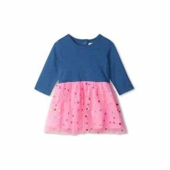 Hatley Baby Blue Glimmer Stars Mixed Media Dress -Hatley Shop unnamed file 213