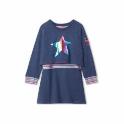 Hatley Blue Brilliant Star Rib Dress -Hatley Shop unnamed file 224