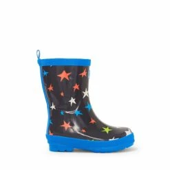 Hatley Blue Ombré Stars Shiny Rain Boots