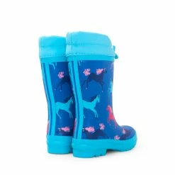Hatley Blue Prancing Horses Sherpa Lined Rain Boots -Hatley Shop unnamed file 276