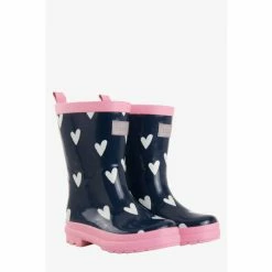 Hatley Blue Hearts Rain Boots