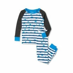 Hatley Blue Starry Night Organic Cotton Raglan Pyjama Set -Hatley Shop unnamed file 31