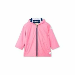 Hatley Pink Classic Pink Zip Up Splash Jacket