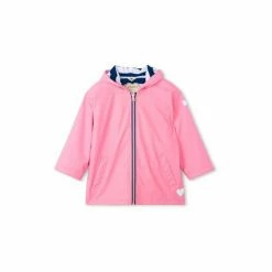 Hatley Pink Classic Pink Zip Up Splash Jacket -Hatley Shop unnamed file 327