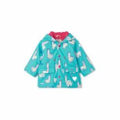 Hatley Baby Blue Adorable Alpacas Raincoat
