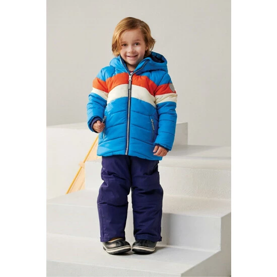 Hatley Blue Retro Winter Puffer Jacket 1 Hatley Blue Retro Winter Puffer Jacket
