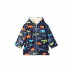 Hatley Blue Dino Silhouettes Colour Changing Raincoat