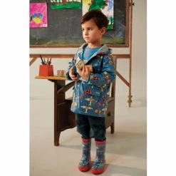Hatley Blue Flying Aircrafts Raincoat