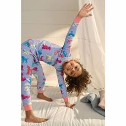 Hatley Blue Perfect Pups Organic Cotton Pajama Set