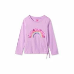 Hatley Purple Over The Rainbow Long Sleeve Tie Front T-Shirt -Hatley Shop unnamed file 442