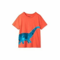 Hatley Orange Prehistoric Dino Graphic T-Shirt -Hatley Shop unnamed file 457