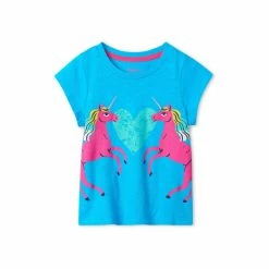 Hatley Blue Magical Unicorns Graphic T-Shirt