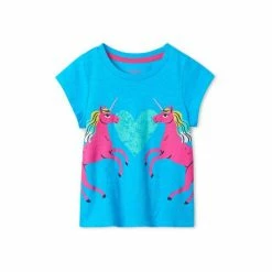 Hatley Blue Magical Unicorns Graphic T-Shirt -Hatley Shop unnamed file 460