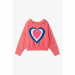 Hatley Pink Sweet Heart Hooded T-Shirt