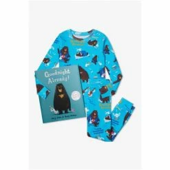 Hatley Blue Long Sleeve Flat Pack Pyjamas -Hatley Shop unnamed file 49