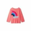 Hatley Pink Magical Rainbow Shimmer Fuzzy Sweater