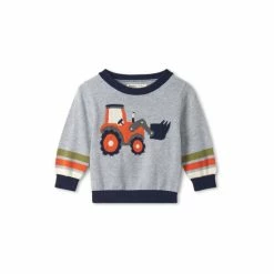 Hatley Baby Grey Tractor Sweater