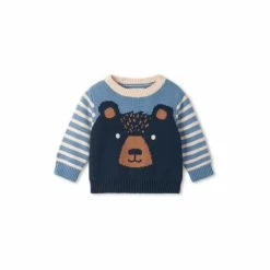 Hatley Blue Cheerful Bear Baby Sweater