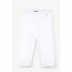 Hatley White Basic Capri Leggings