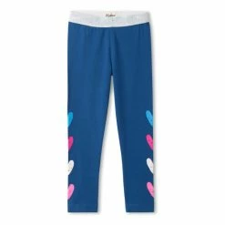 Hatley Blue Colourful Hearts Fun Waist Leggings