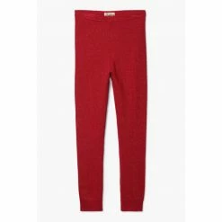 Hatley Red Shimmer Cable Knit Leggings