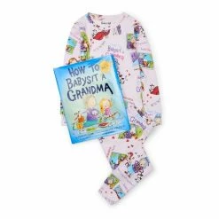 Hatley Pink Long Sleeve How To Babysit Grandma Pyjama Set -Hatley Shop unnamed file 59