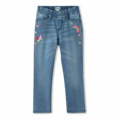 Hatley Blue Pretty Patches Stretch Denim Jeans