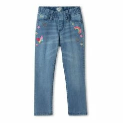 Hatley Blue Pretty Patches Stretch Denim Jeans -Hatley Shop unnamed file 629