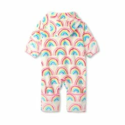 Hatley Cream Pretty Rainbows Fuzzy Fleece Baby Bundler -Hatley Shop unnamed file 654