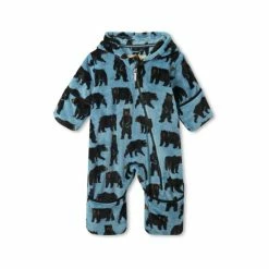 Hatley Baby Grey Wild Bears Fuzzy Bundler All In One