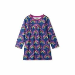 Hatley Blue Rainbow Dreams Long Sleeve Nightdress -Hatley Shop unnamed file 670