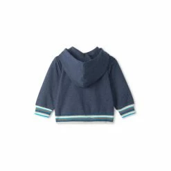 Hatley Blue Strolling Stegosaurus Full Zip Baby Hoodie -Hatley Shop unnamed file 686