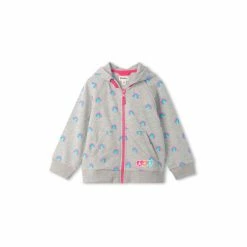 Hatley Grey Mini Rainbows Full Zip Hoodie