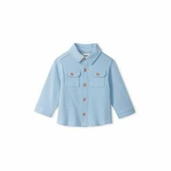 Hatley Blue Light Blue Baby Button Down Shirt