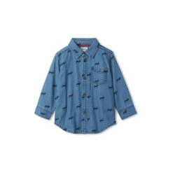 Hatley Blue Elk Button Down Shirt