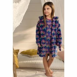 Hatley Blue Rainbow Dreams Fleece Robe
