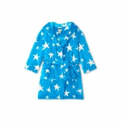 Hatley Blue Starry Night Fleece Robe