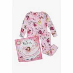 Hatley Pink Twinkle Two-Piece Pyjamas And Book Set