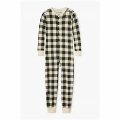Hatley Cream Plaid Kids Union Suit -Hatley Shop unnamed file 789